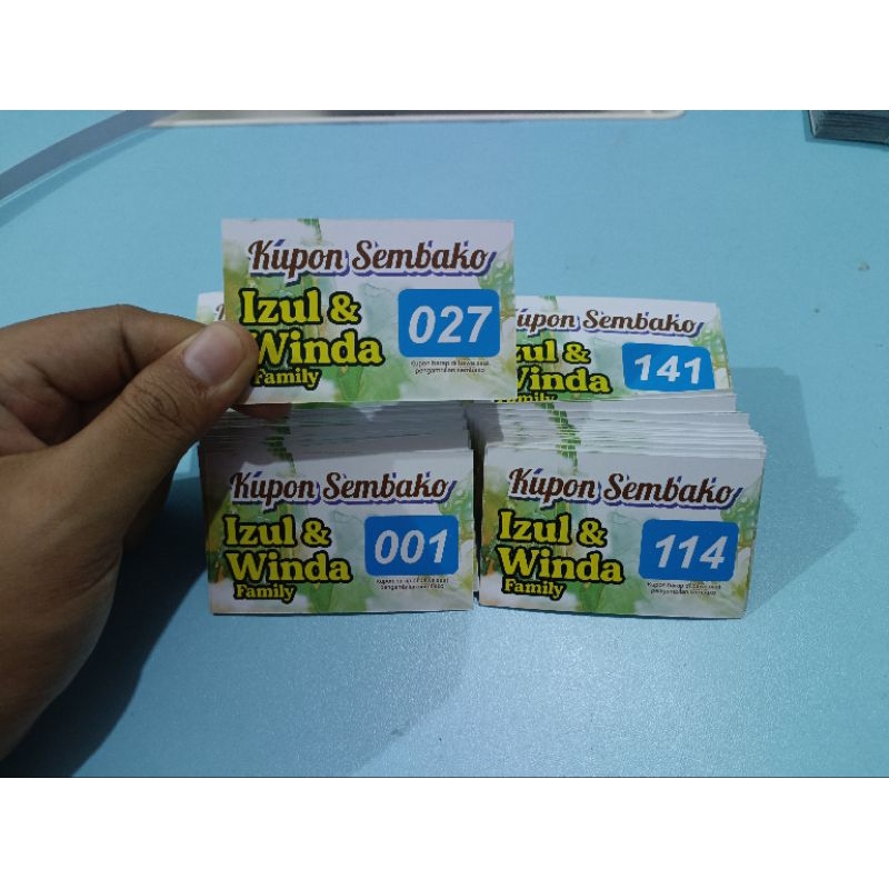 

Cetak Custom Kupon Dengan Nomor // Print Kupon Nomerator