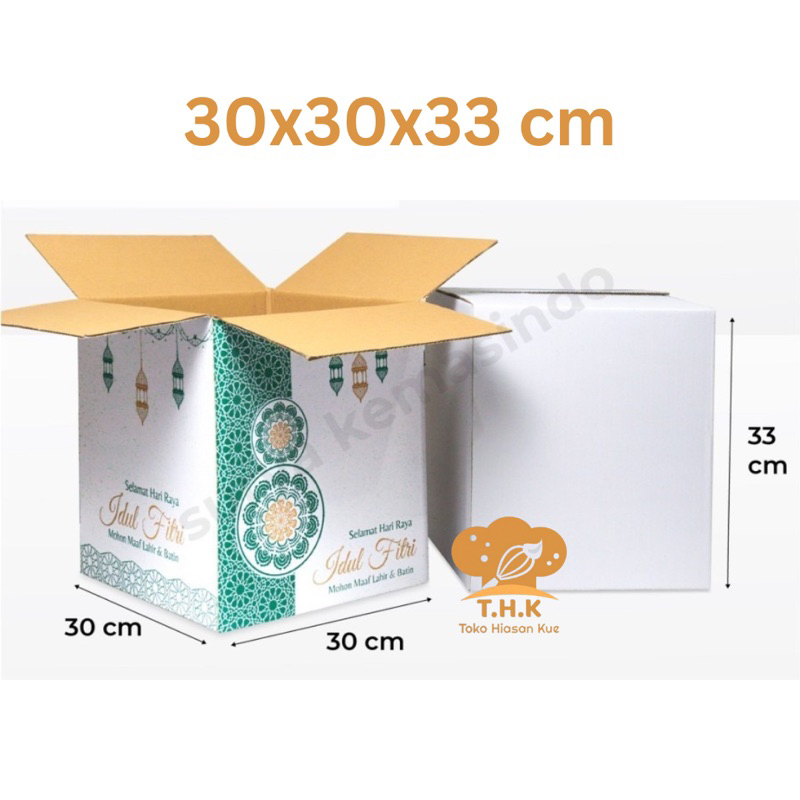 

(1pcs) Box Parcel Kotak Lebaran Idul Fitri - 30x30x33 cm