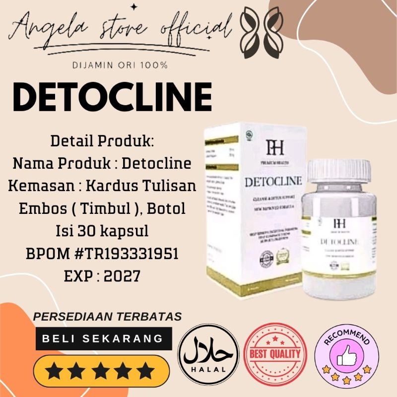 DETOCLINE ASLI OBAT DETOCLINE ORIGINAL SUPLEMEN PEMBASMI PARASIT DALAM TUBUH DIJAMIN