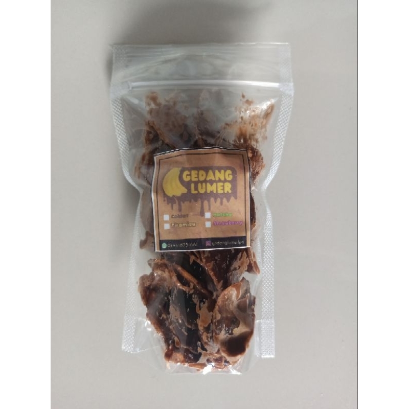 

Keripik pisang lumer kemasan pouch