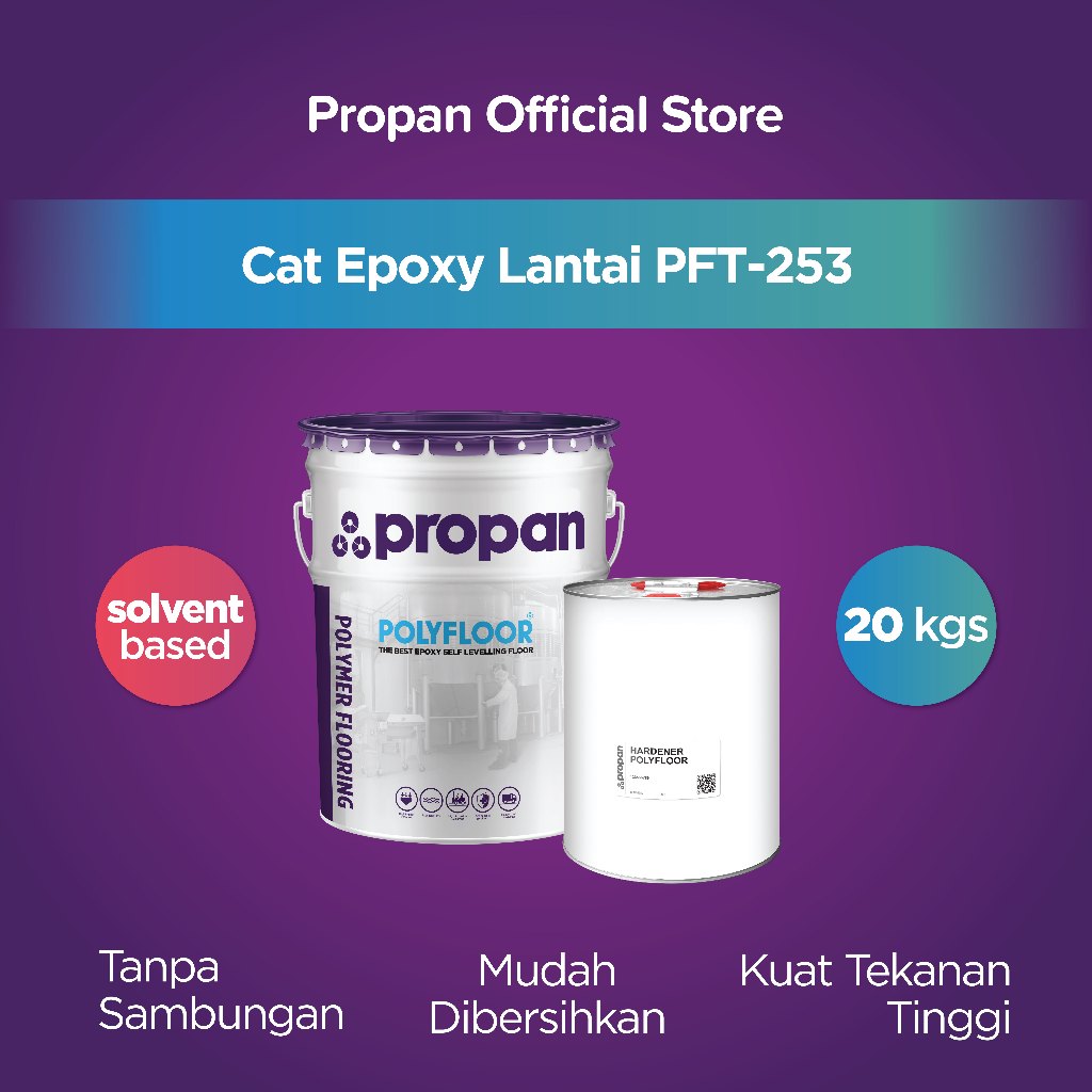 CAT LANTAI EPOXY SELF LEVELLING POLYFLOOR PFT-253 20 KGSET