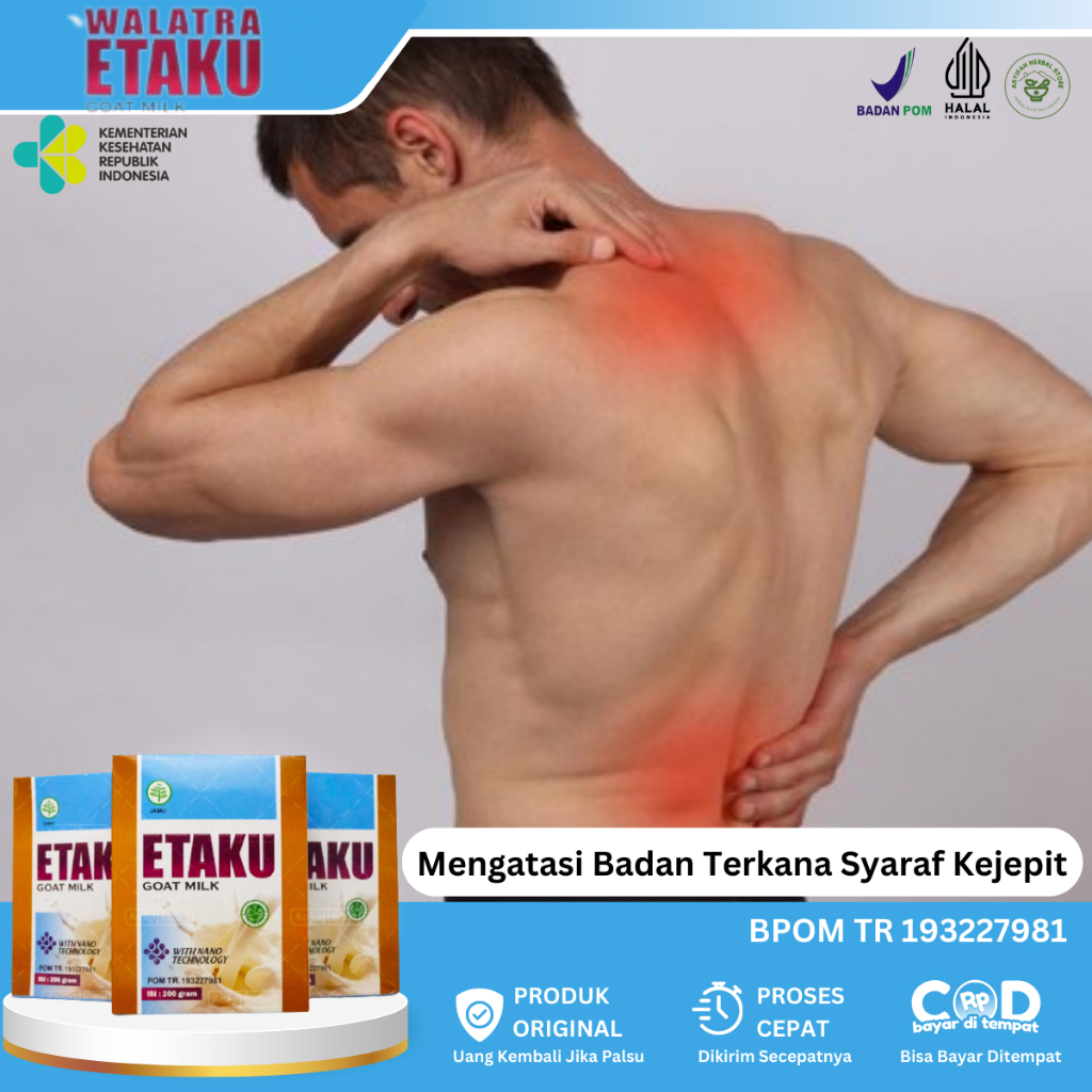 

Susu Untuk Saraf Kejepit, Susu Untuk Kesehatan Tulang Dan Sendi, Pinggang Leher Kecentit Encok, Pengapuran Tulang Keropos, Nyeri Bokong Saat Duduk, Susu Untuk Sendi Anak Dewasa Orang Tua dan Lansia Atasi Dengan Etaku Goat Milk 100% Original