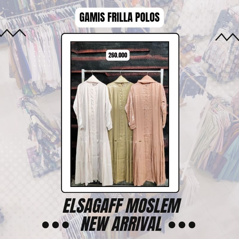 Gamis Frilla Polos