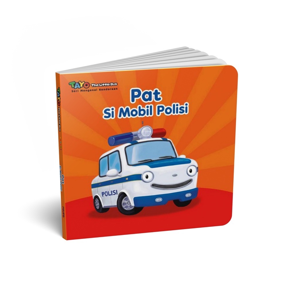 Boardbook Tayo Seri Mengenal Kendaraan: Pat Si Mobil Polisi [Noura Books]