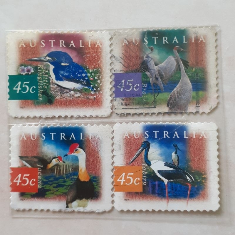 

(A) Perangko Australia Fauna and Flora - Kakadu Wetlands, NT (2nd Series) Tahun 1997 set 3pcs
