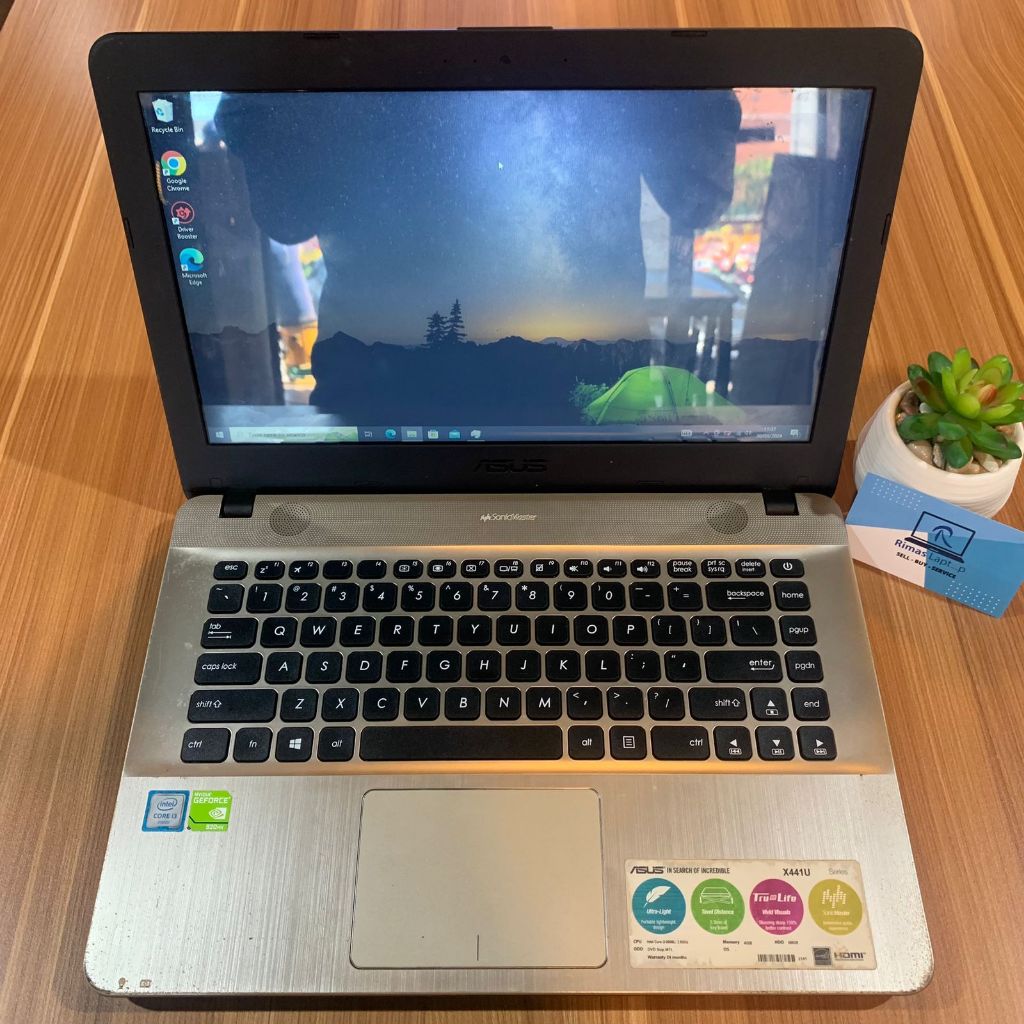 ASUS CORE I5 GEN 6 RAM 4GB SSD 128GB NVDIA MX920 BEKAS SECOND