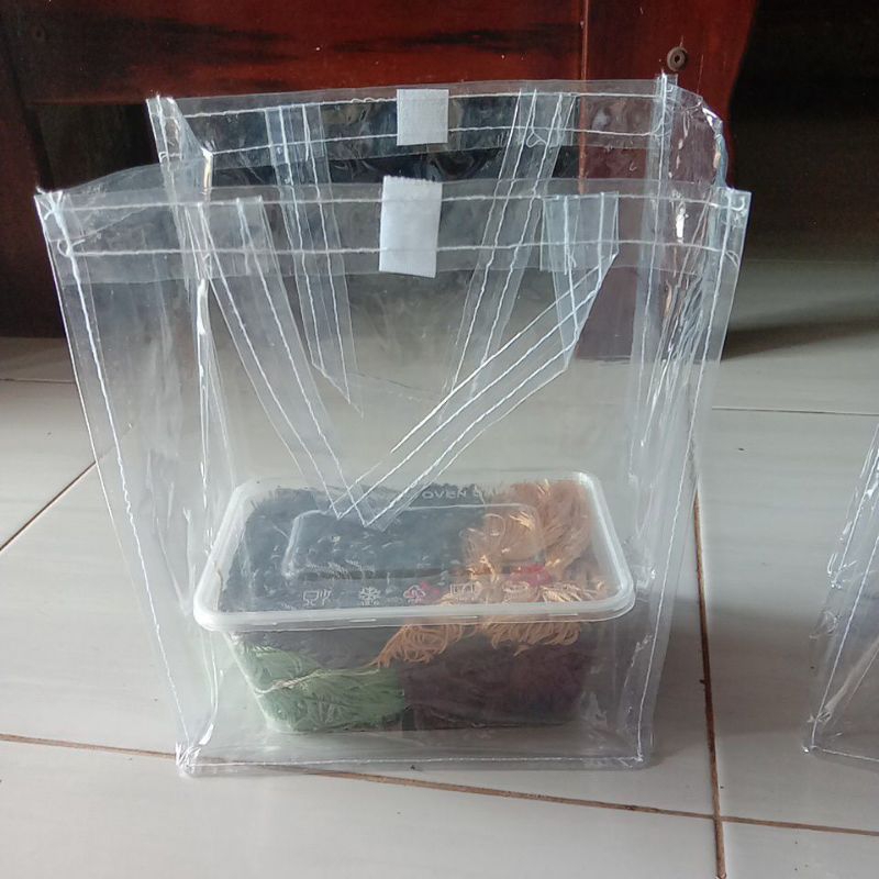 

20x25x13 tas mika bening hampers