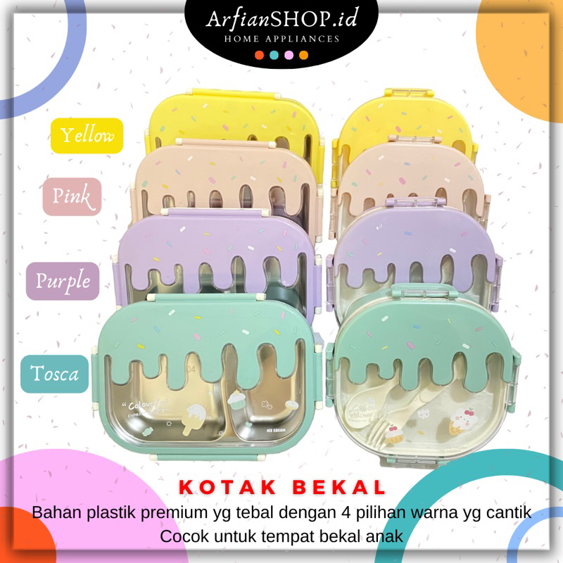 Tempat Makan / Tempat Bekal / Kotak Makan / Kotak Bekal / Lunch Box / Kotak Makan Lucu / Kotak Makan