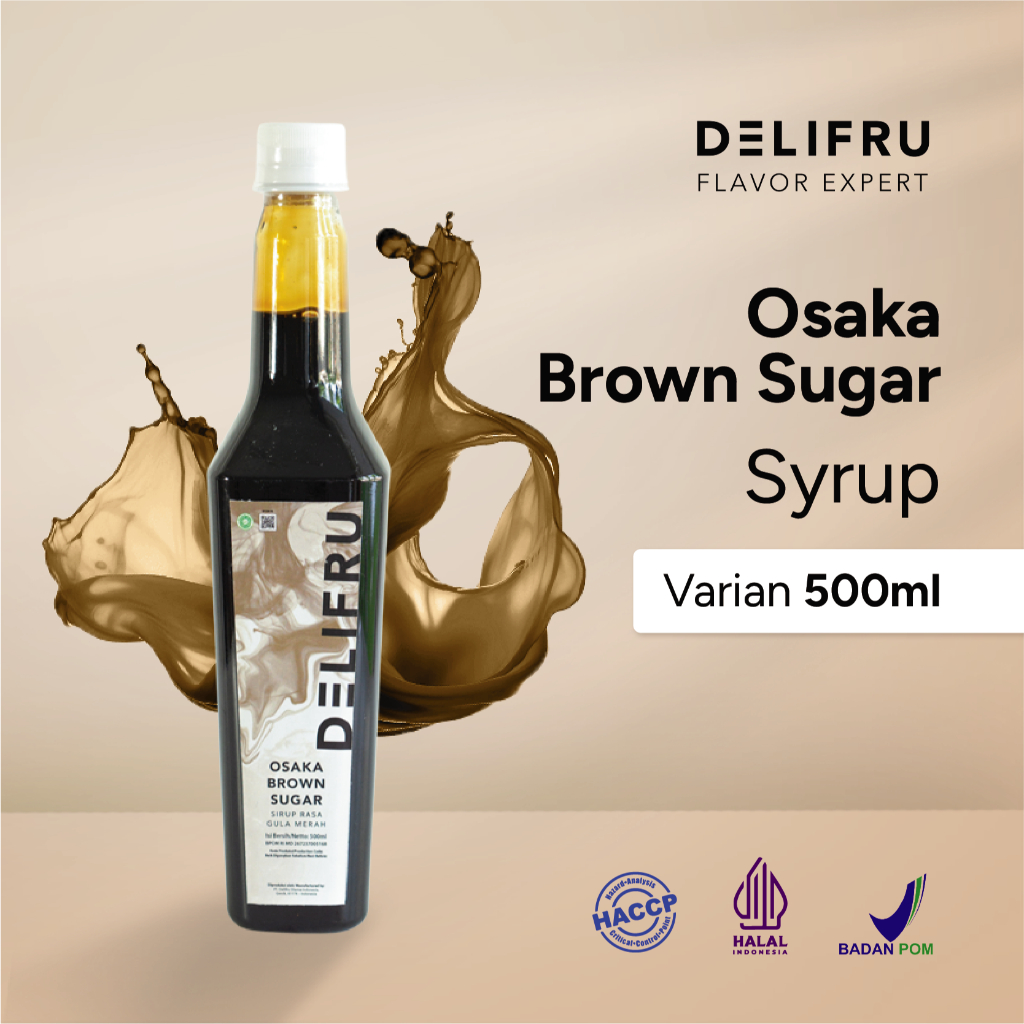 

Syrup Osaka Brown Sugar Delifru 500 ml - Sirup Gula Merah Premium