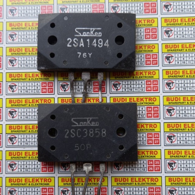Transistor SANKEN 2SA1494 - 2SC3858 2SA1619 - 2SC2922 2SA1295 - 2SC3264 Cabutan