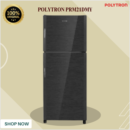 KULKAS POLYTRON 2 PINTU PRM21DMY 220L/PRM-21DMY/PRM 21 DMY/POLYTRON KULKAS ORIGINAL BERGARANSI RESMI