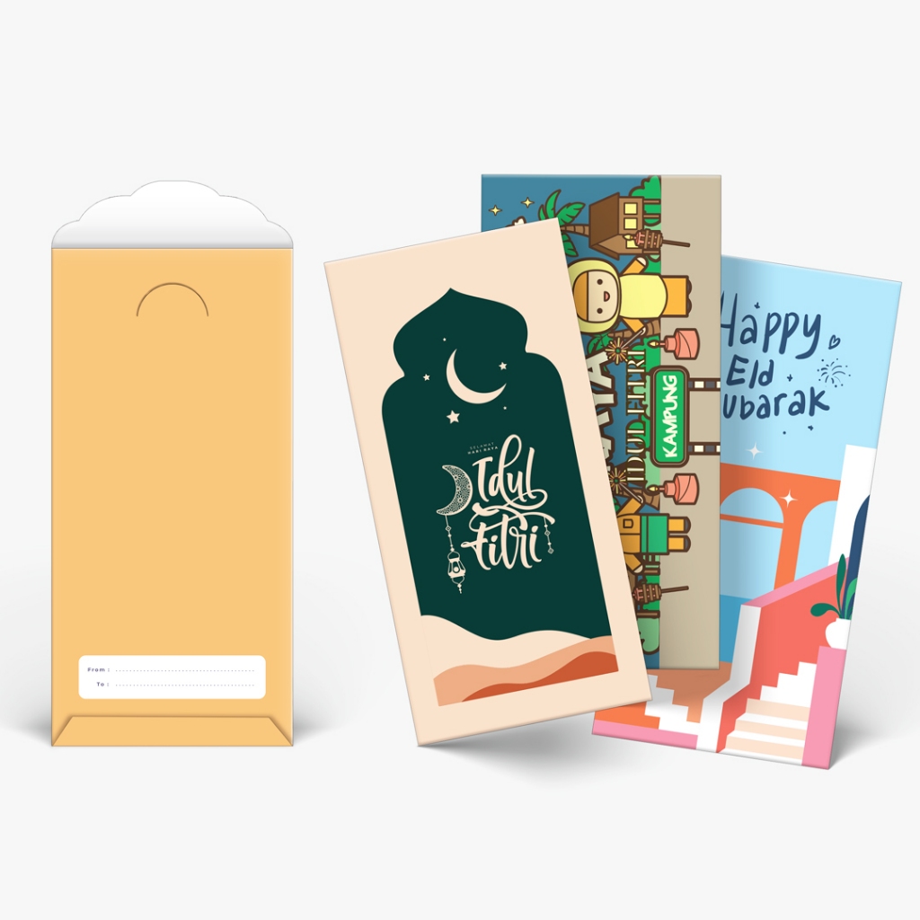 

Amplop L #HariRaya [isi 6 pcs] - Edisi Lebaran - Uk 7,5x15,5 cm [1 pak isi 6] - Idul Fitri - Angpau by bukuqu