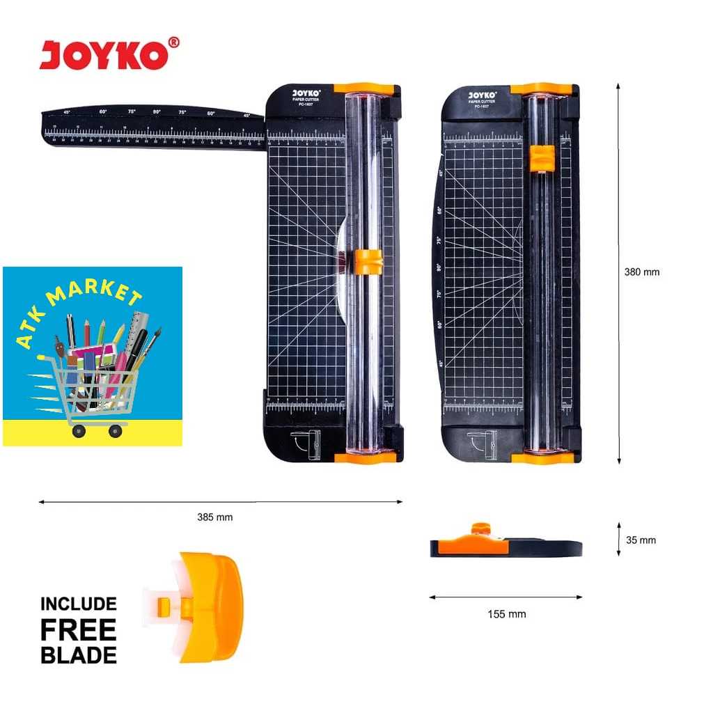 

Paper Cutter / Pemotong Kertas Portable Joyko PC-1637 A4