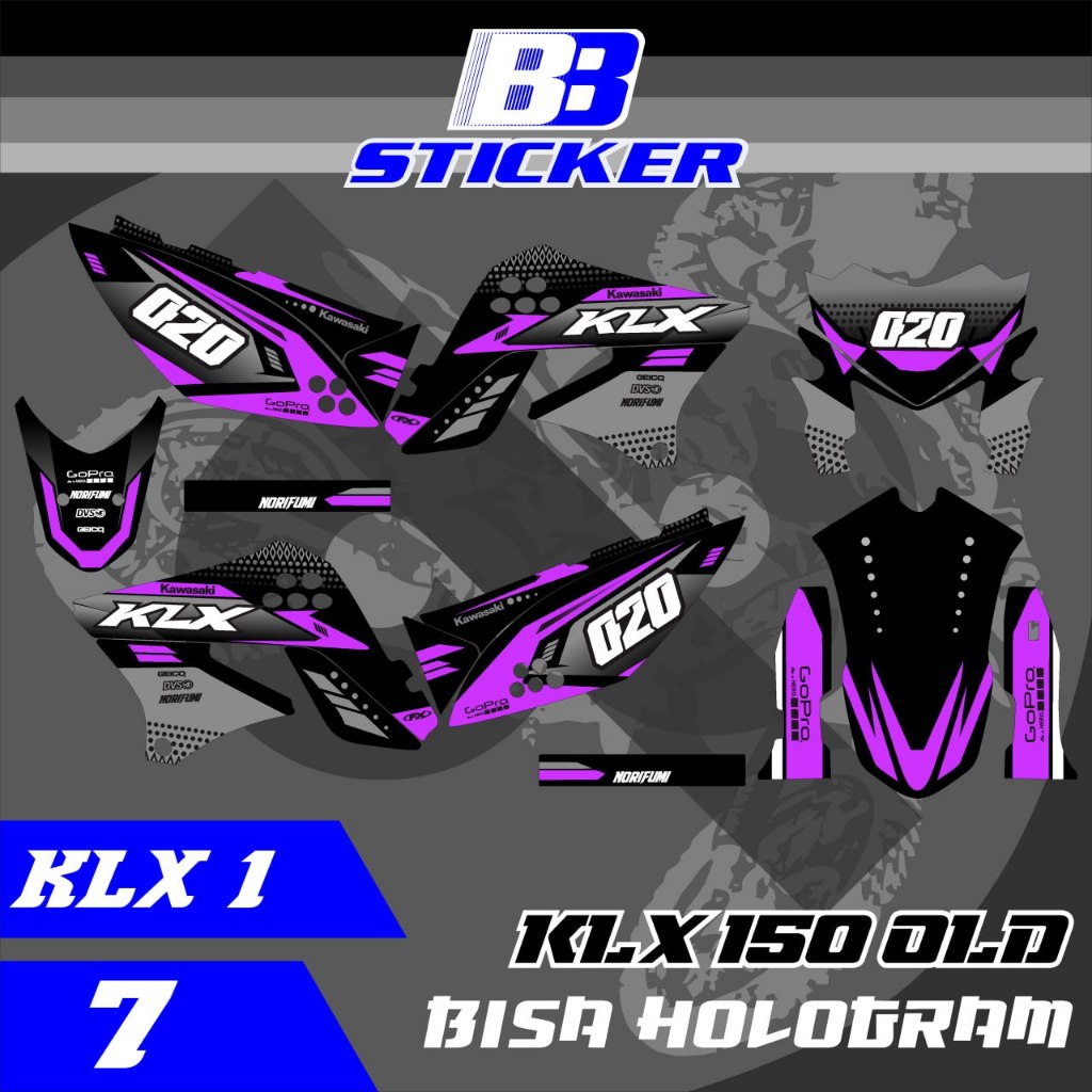 Striping KLX Lama Stiker KLX Lama KLX 150 SPAKBOR BELAKANG PENDEK  Klx 1
