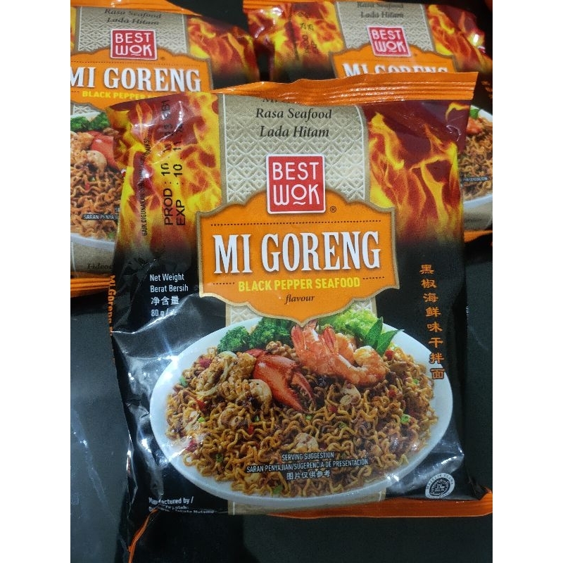 

Best Wok Mie Goreng Black Pepper Seafood Rasa Seafood Lada Hitam 80 g