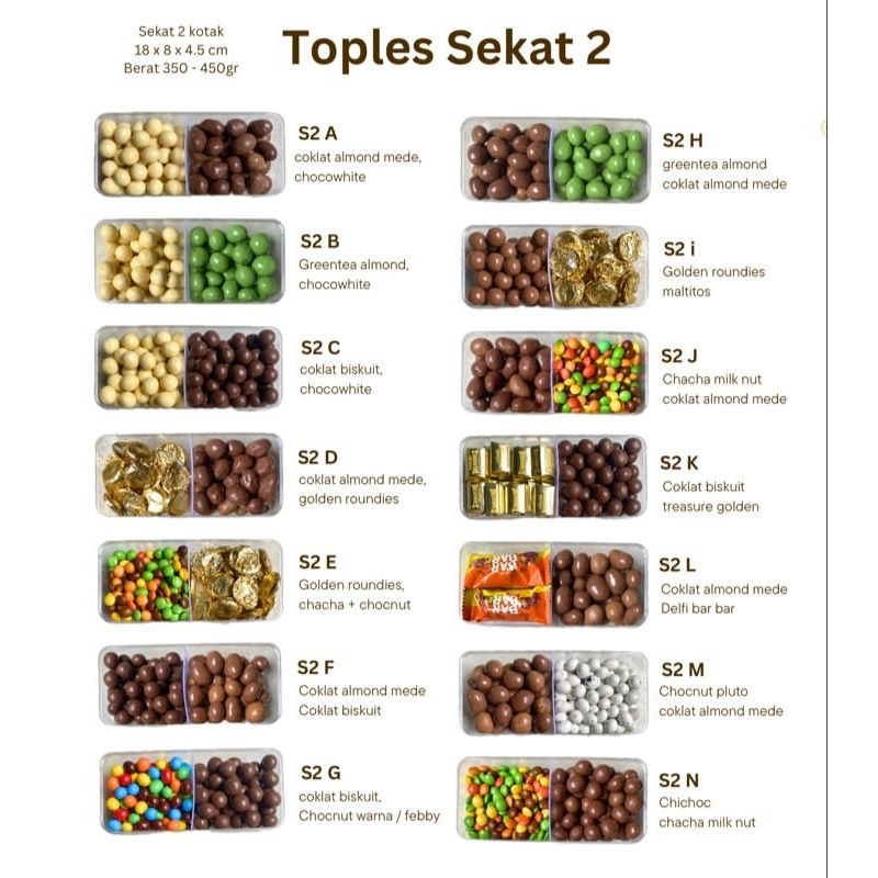 

Coklat Mix Scandia, Maltitos, Chacha, Golden Roundies, & Lagie Sekat Dua 400 gr