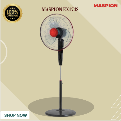 KIPAS ANGIN MASPION  EX-174 STAND KIPAS 16 INCH/ EX174/EX-174/EX174/ORIGINAL MASPION/GARANSI RESMI