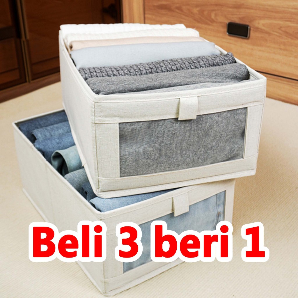 storage box Kotak Penyimpanan Serbaguna Kotak Penyimpanan Pakaian Underware Storage Box penyimpanan 