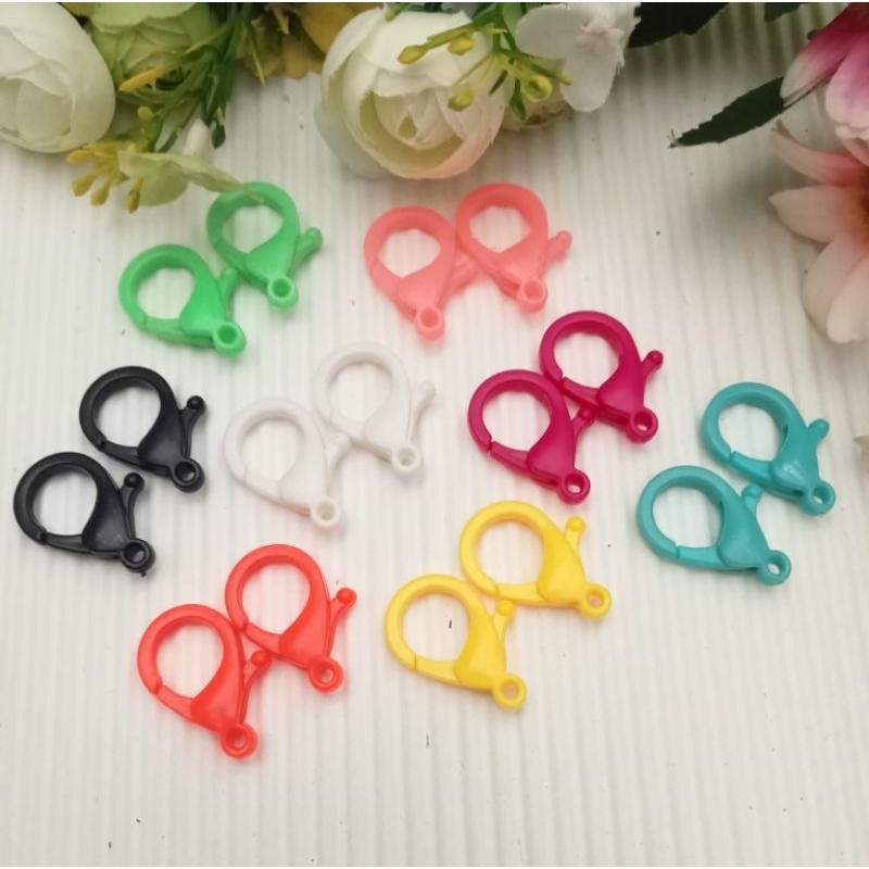 Kokot Udang Plastik Kait Lobster Plastik 2,5cm Pengait Plastik Warna