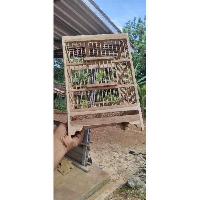 sangkar mini kayu jati