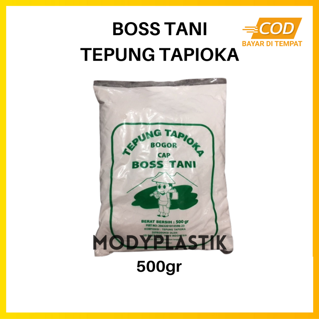 

Tepung Tapioka Boss Tani 500gr / Tapioca Flour 500gr / Tepung Tapioka Boss Tani