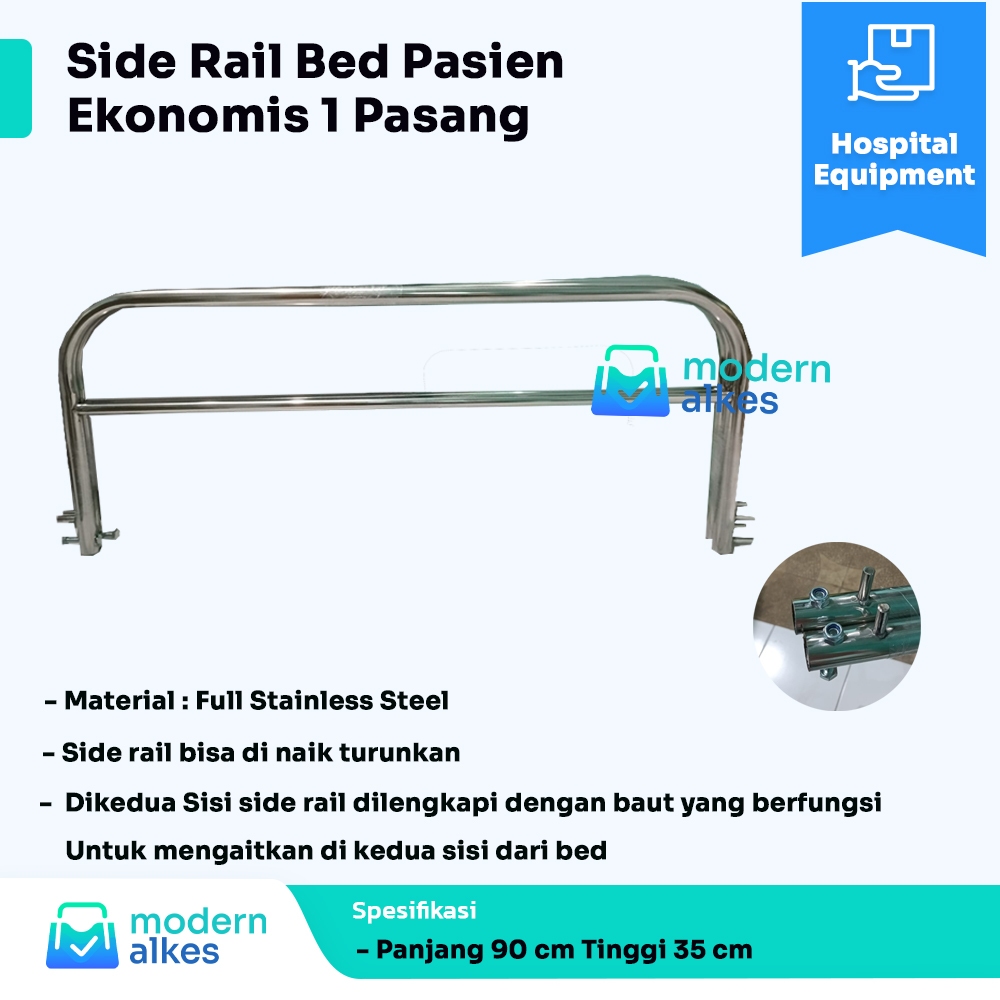Side Rail Bed Pasien Lokal - Side Rail Ranjang Ekonomis Pasien Rumah Sakit