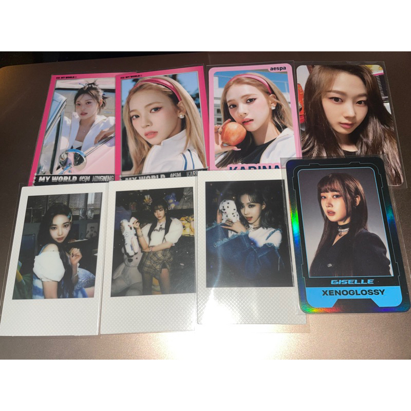 photocard aespa clearance sale karina winter zine ningning giselle spicy my world trading card tc re