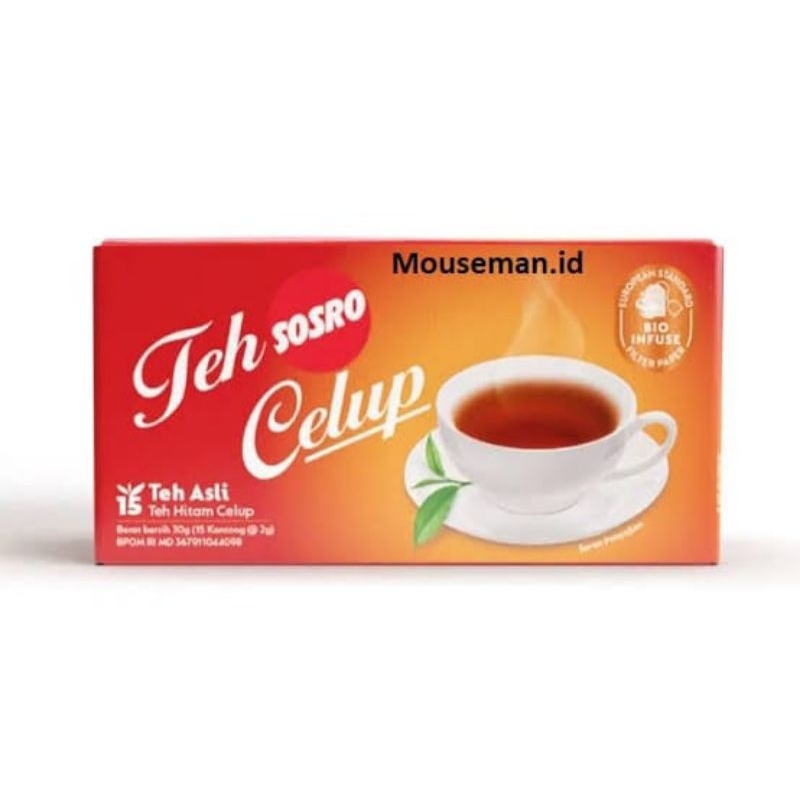 

Teh celup sosro isi 15