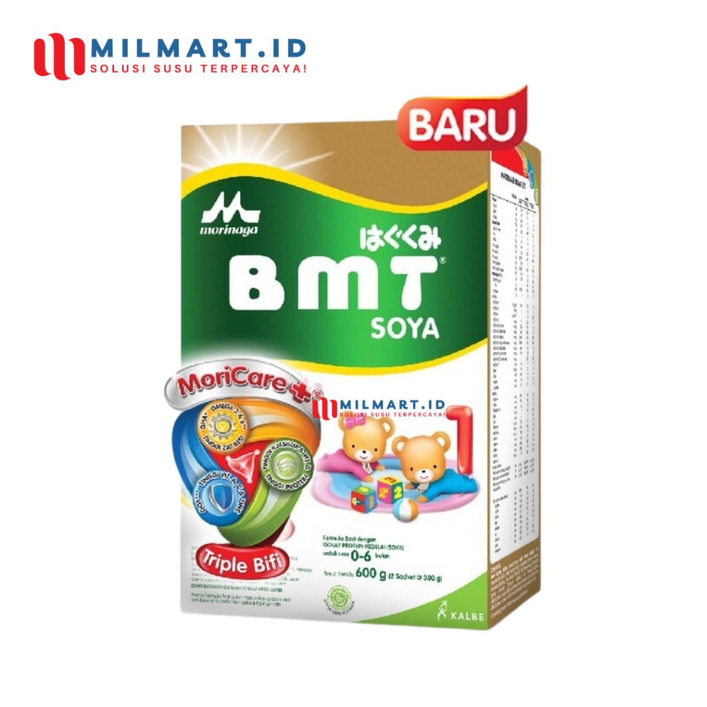 MORINAGA BMT SOYA 600 G SUSU FORMULA BAYI SUSU BUBUK 0-6 BLN