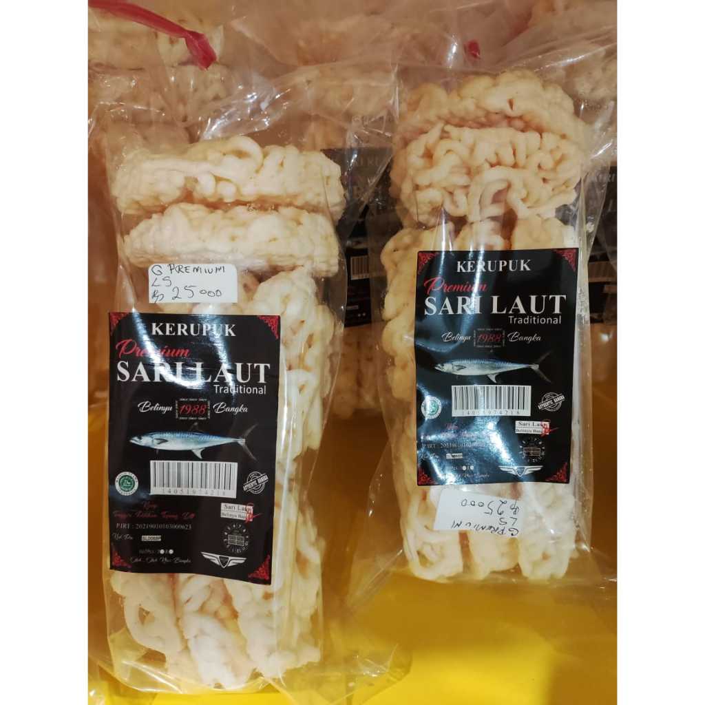 

Kerupuk Ikan Tenggiri Bangka Premium Cap Sari Laut