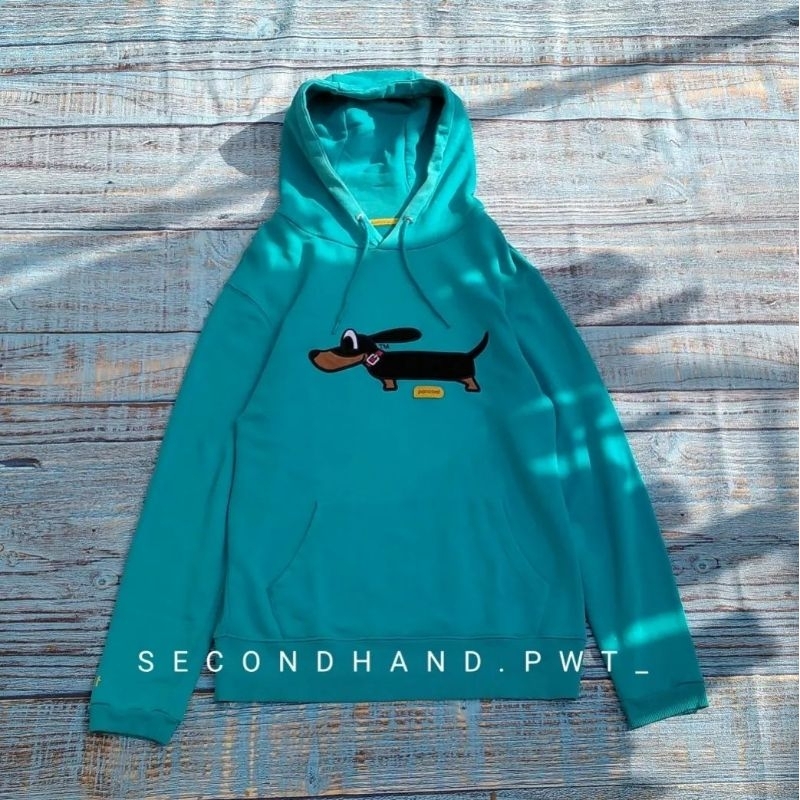 Hoodie pancoat hunt biru