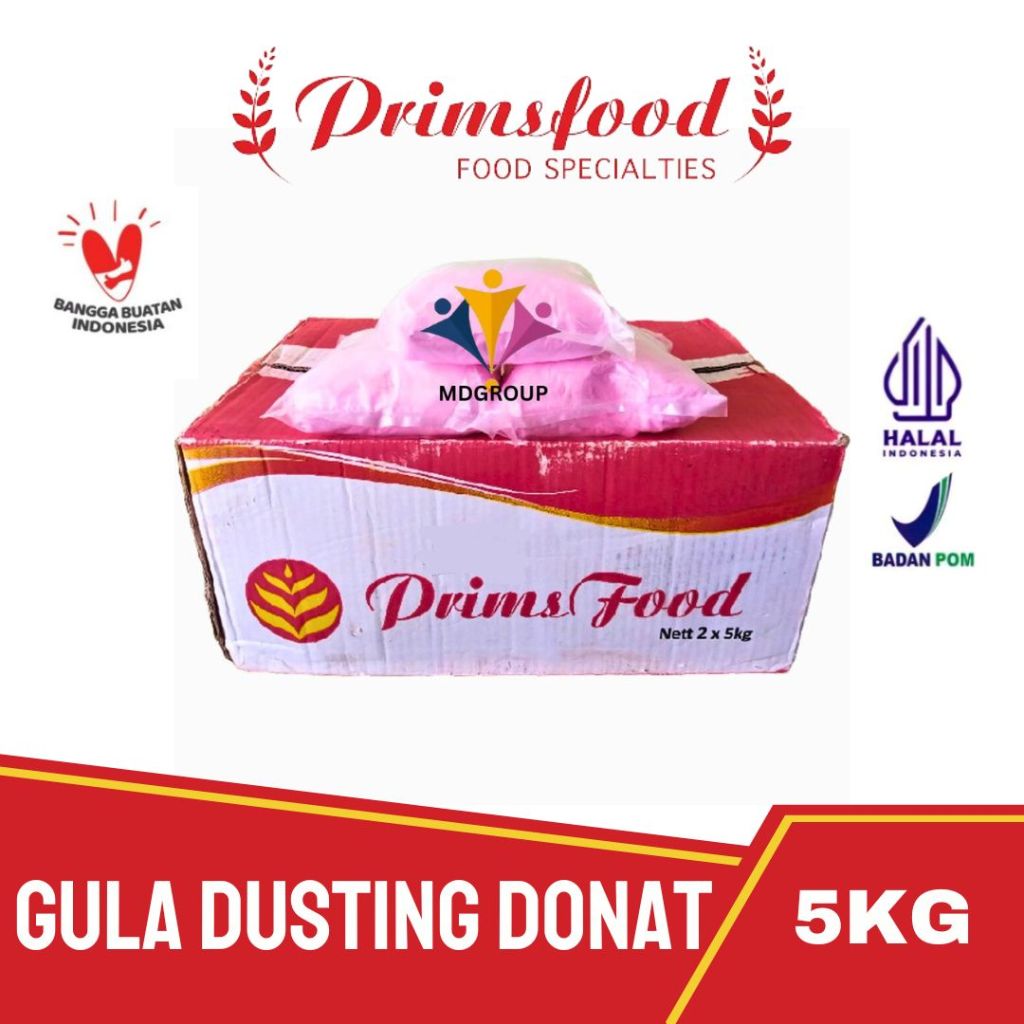 

Donat Dusting / Gula Donat / Gula Dusting PRIMSFOOD 5Kg Aneka rasa