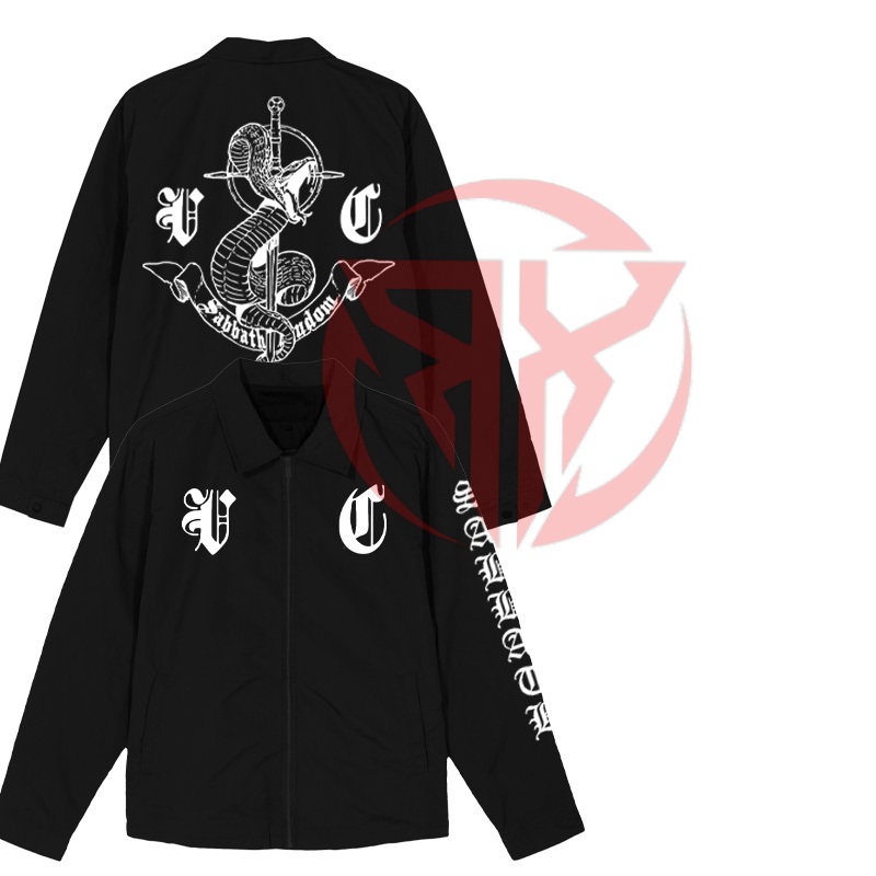 Jaket Coach Sleting Hyuk Kwon White Wind Breaker Sabbath Manhwa
