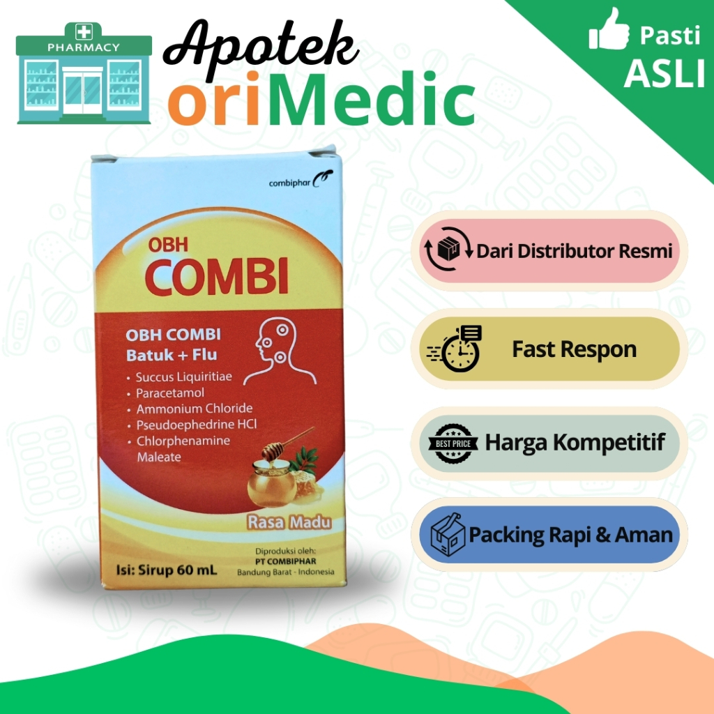 OBH Combi Plus Batuk Flu Madu 60 ml