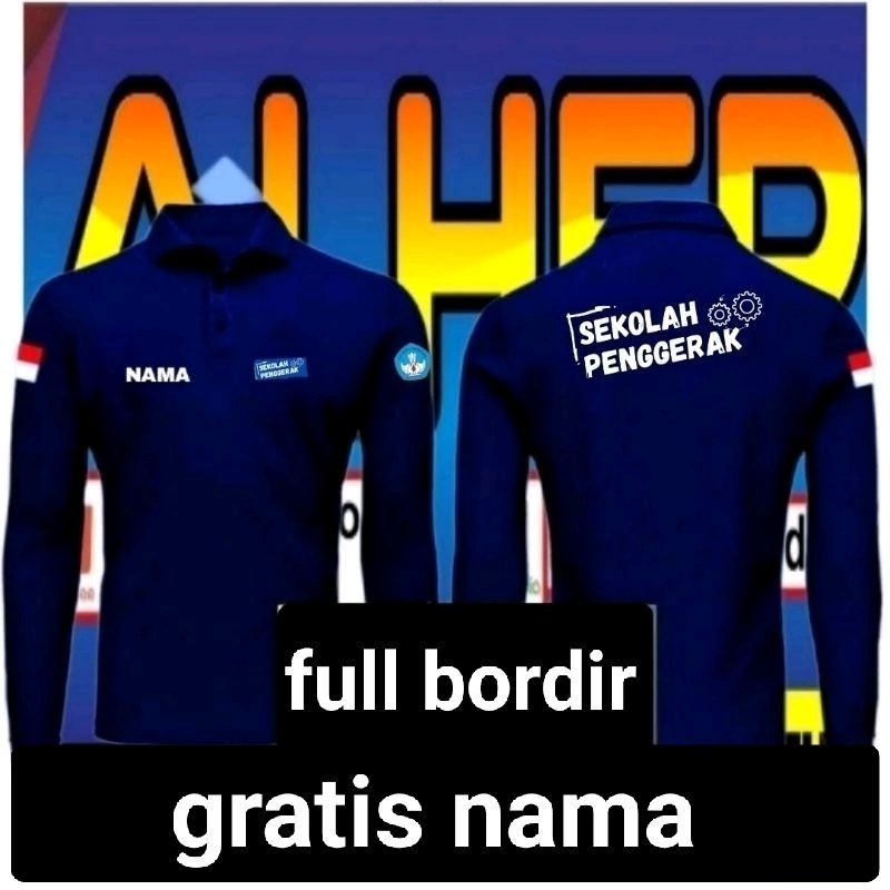 Kaos sekolah penggerak baju sekolah penggerak seragam sekolah penggerak KAOS kerah sekolah penggerak