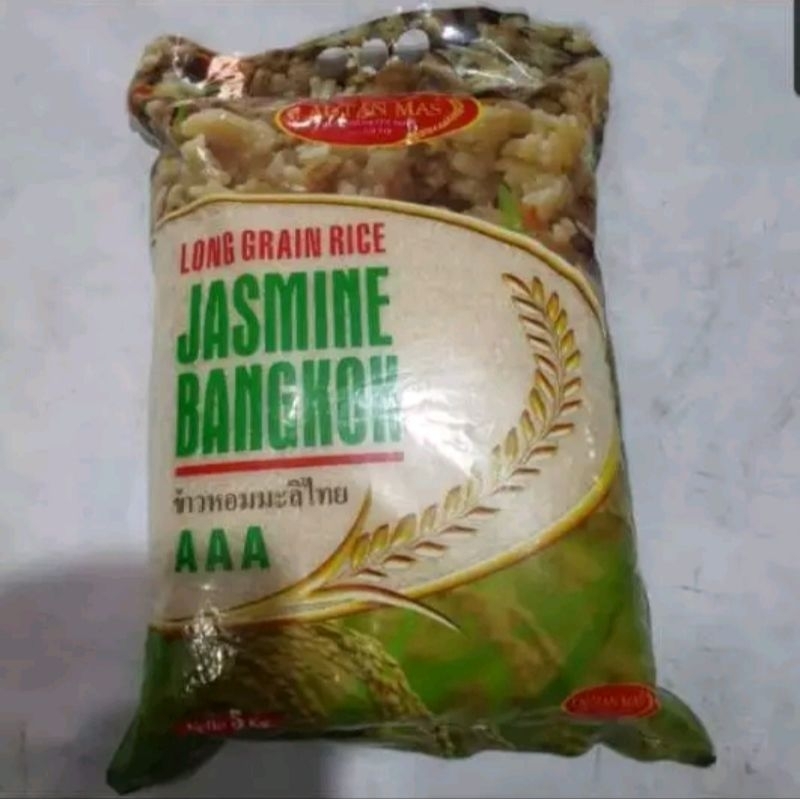 

Beras Thailand Bangkok AAA Long Grain Rice Premium Jasmine 5kg 5 kg CARGO