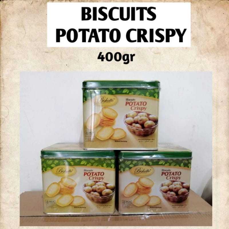 Biskotto potato crispy kaleng 400gr