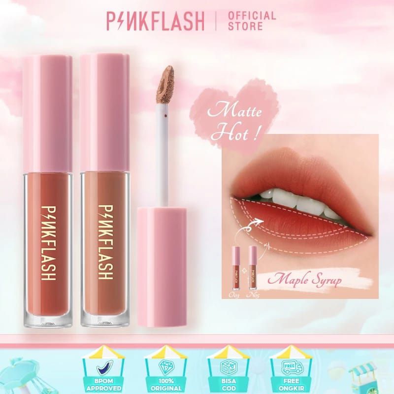 PINKFLASH LUPSTIK OMBRE 2 WARNA LIPSTIK PINKFLAS OMBRE TAHAN LAMA