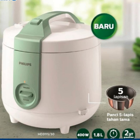 Promo Rice cooker philips 1.8L HD3115 Diskon