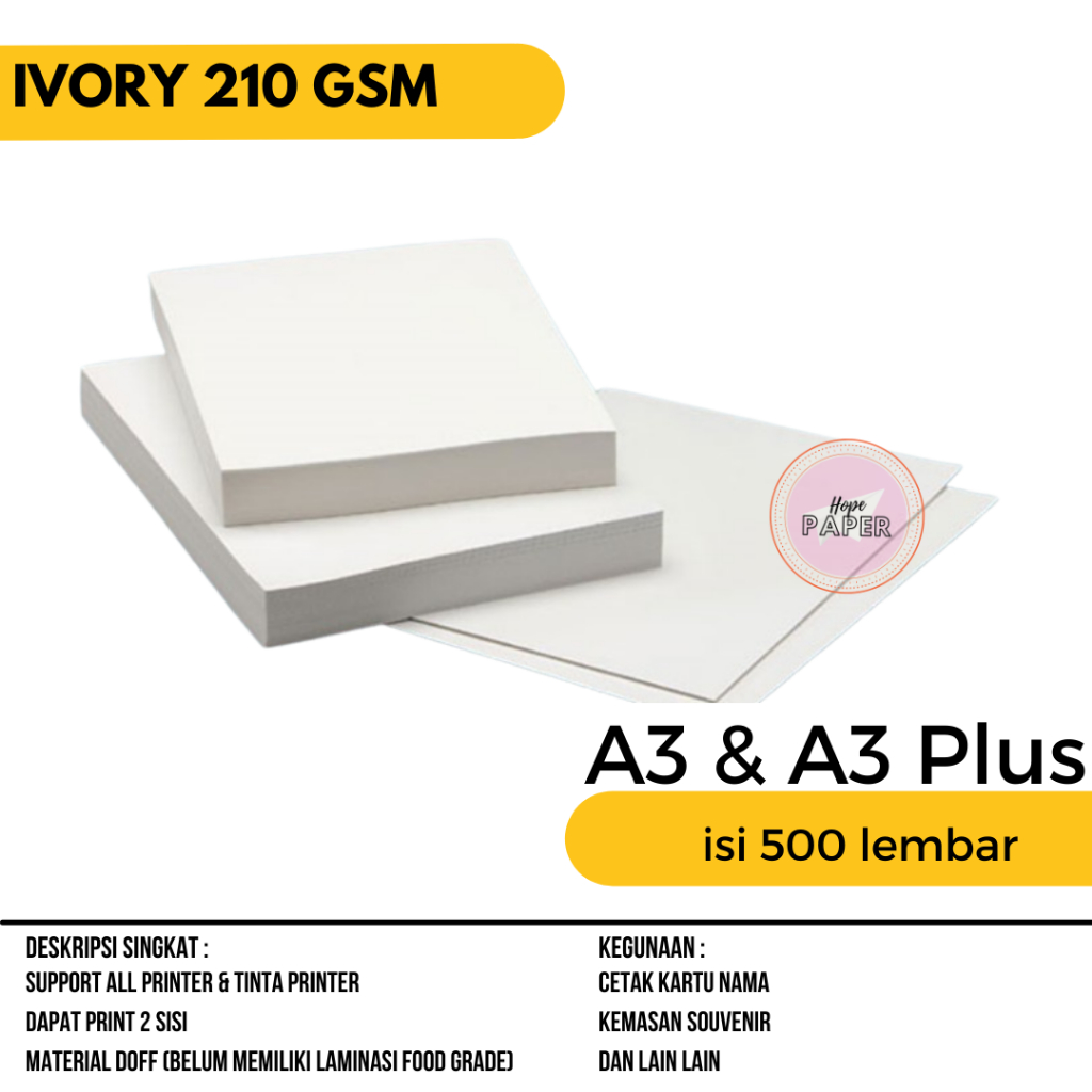 

kertas ivory 210 gsm A3 & A3 PLUS isi 500 lembar kertas ivory A3 & A3 PLUS kertas ivory 210 gram