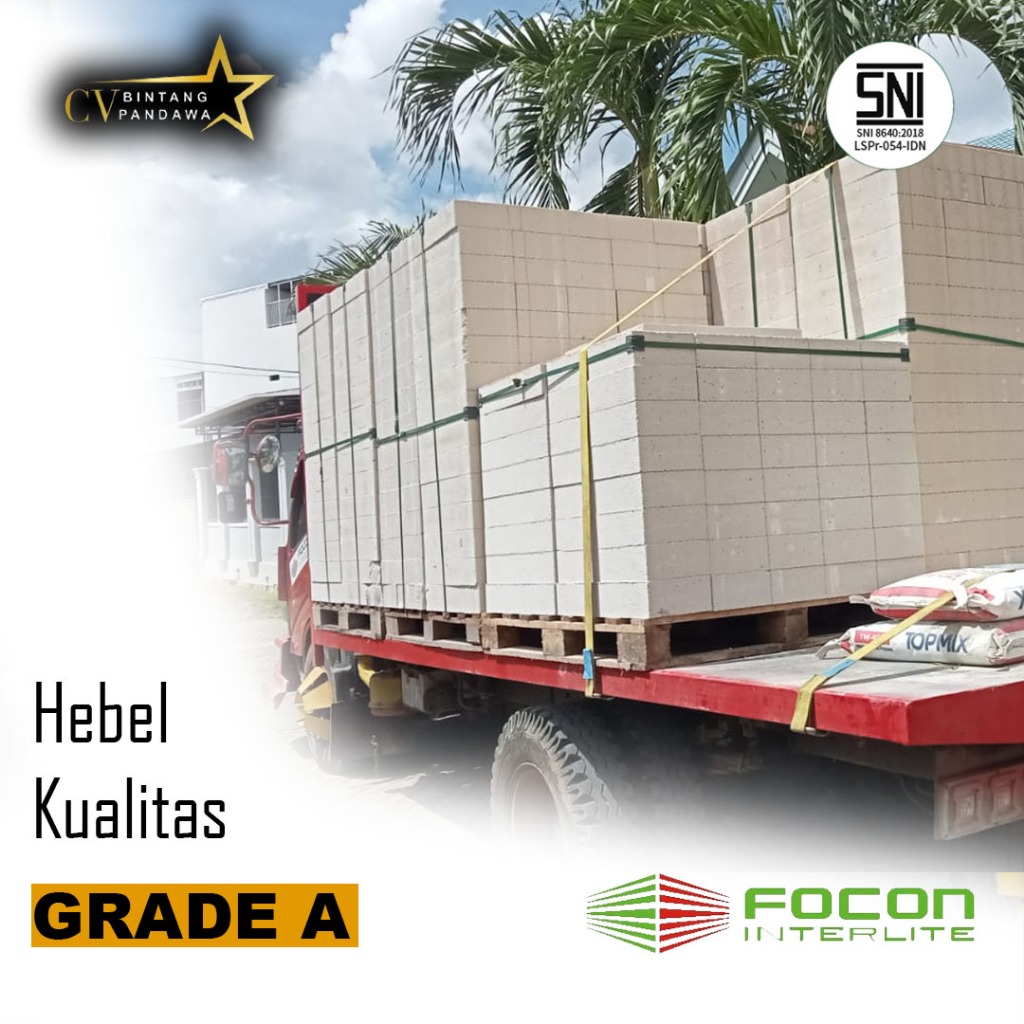 Bata ringan FOCON (min 1DO 10M3) HEBEL MURAH Daerah Makassar