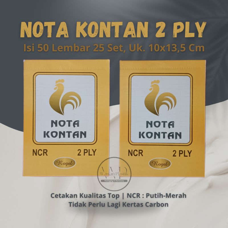 

Nota Kontan 2 Ply NCR Uk.13,5x10cm Murah