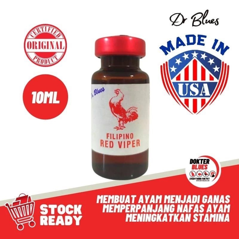 RED VIPER Doping ayam jantan petarung - Stamina Adu Ayam ( Terbukti Ampuh Bikin Lawan tumbang)