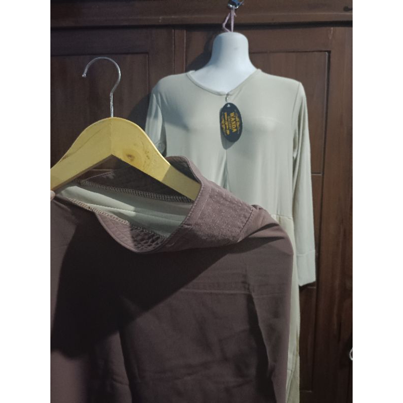 GAMIS SET HIJAB CERUTY WANDA COLLECTION / Gamis syar i gamis set syar i premium