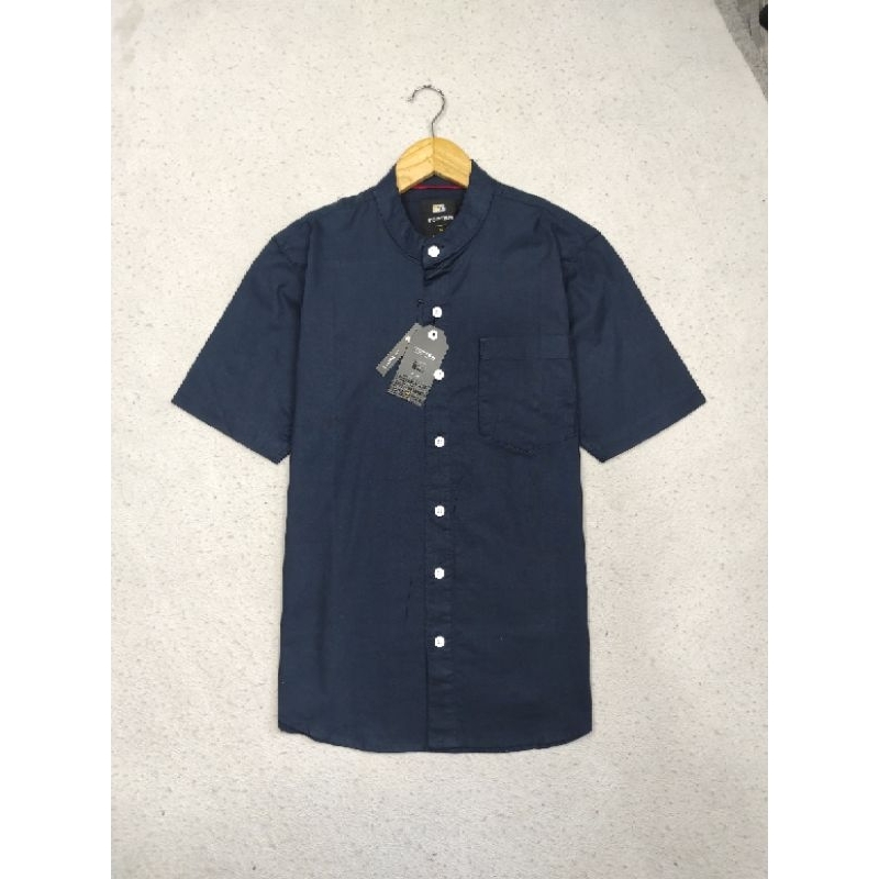 HEM PENDEK KERAH SHANGHAI/KOKO TOPTEN NAVY