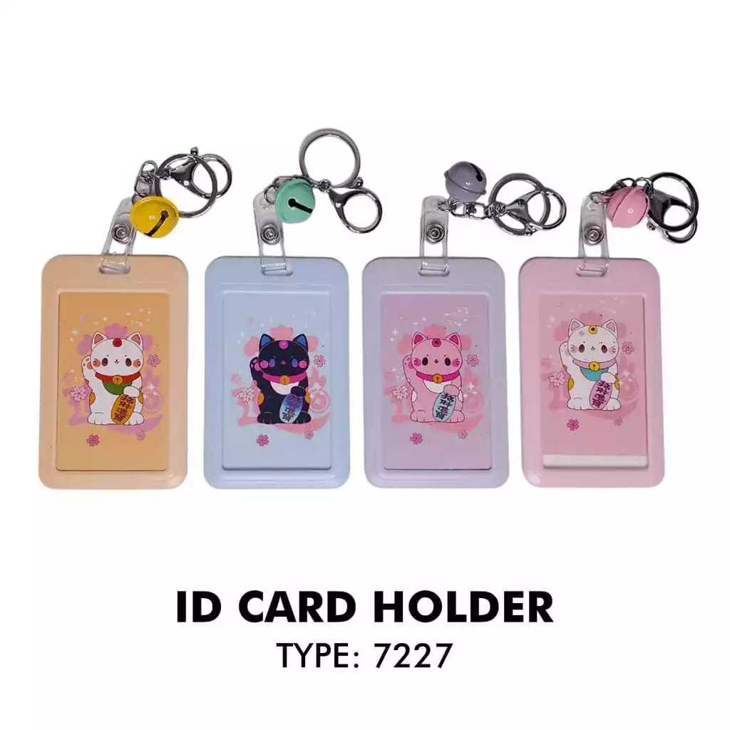 

V-TEC ID CARD HOLDER FANCY 7227 KARAKTER CAT KUCING GEMOY - NAME TAG GANTUNGAN
