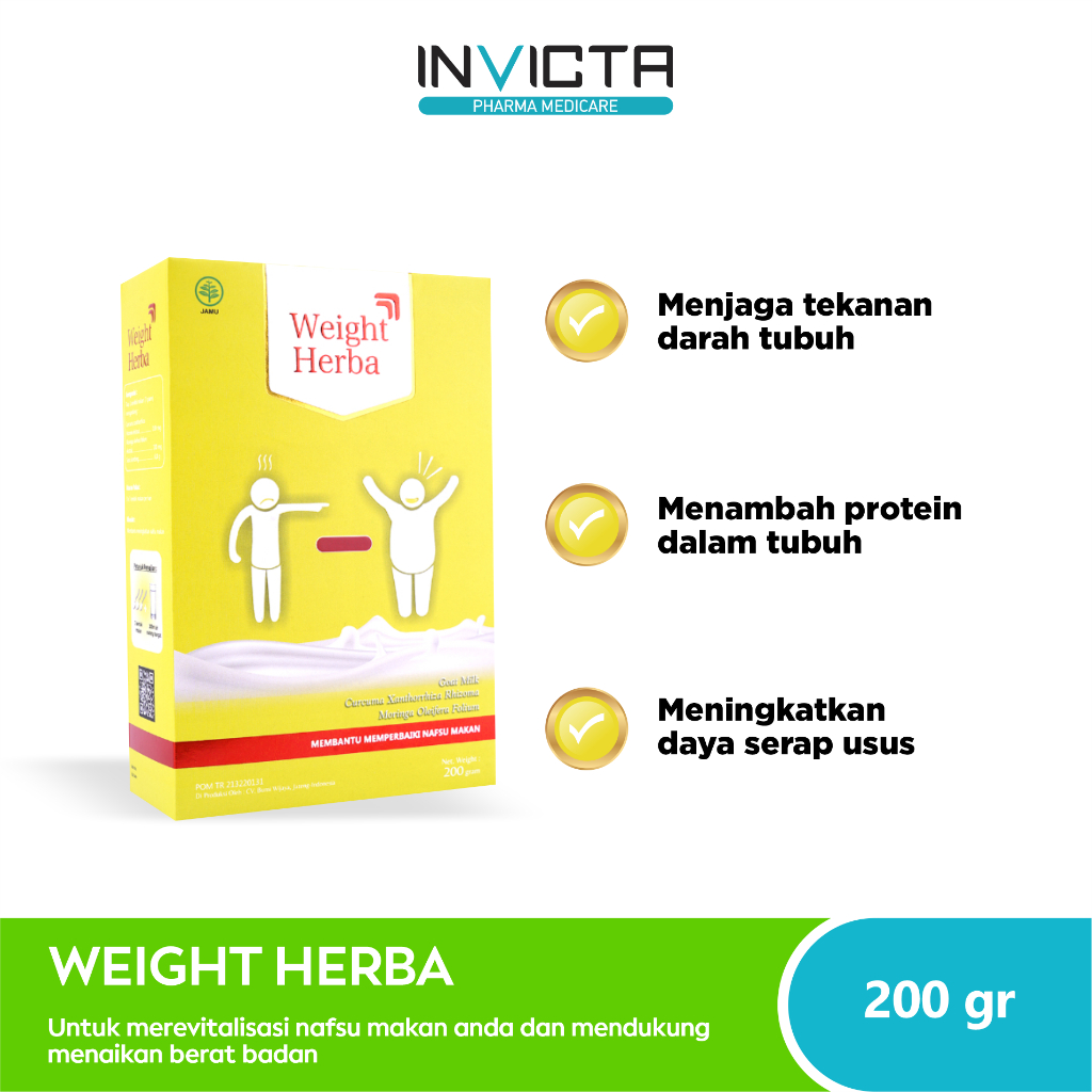 

Weight Herba 200 Gram - Susu Herbal Penambah Nafsu Makan & Penggemuk Berat Badan