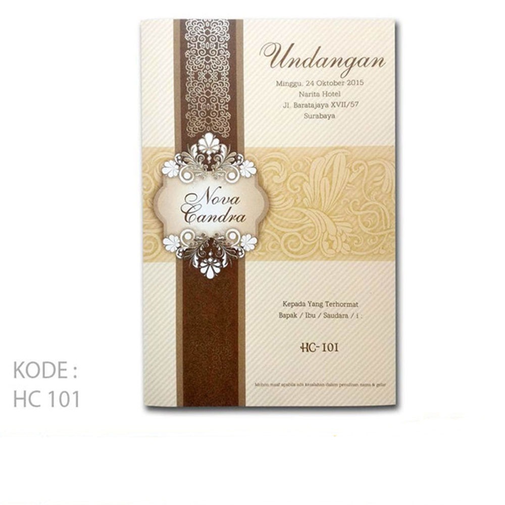 Stop Produksi Blangko Undangan HC 101 Harga Murah Grosir