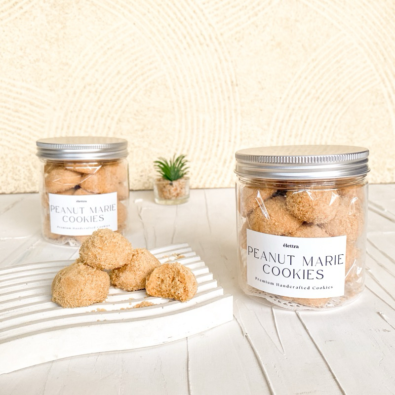 

Peanut Marie Cookies dengan Wisman Butter Kue Kacang Peanut Cookies