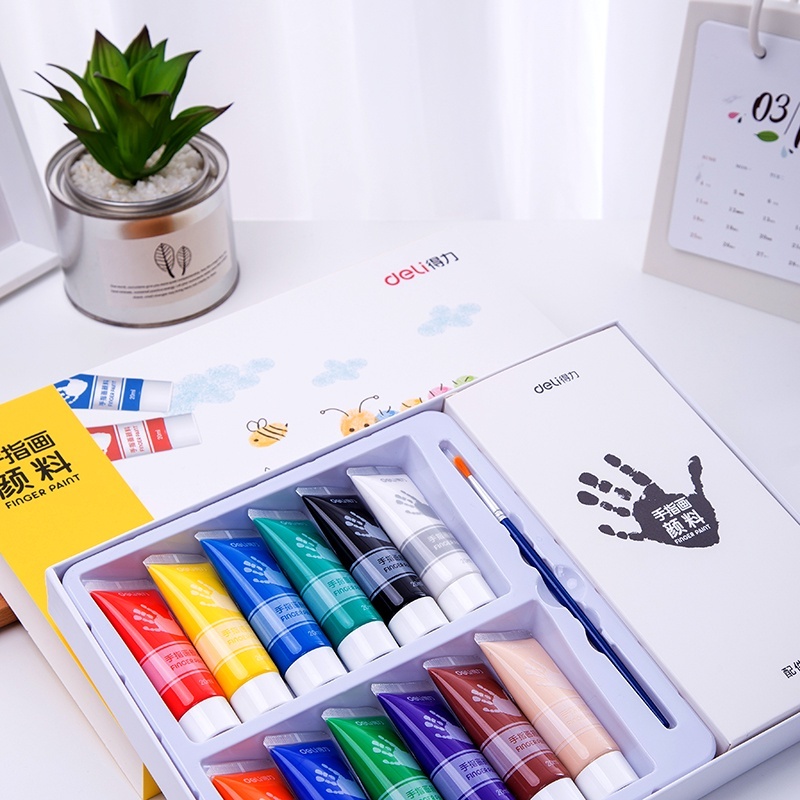 

Fingerpaint Deli Cat Jari Tangan / Cat Tangan Finger Paint - ATK